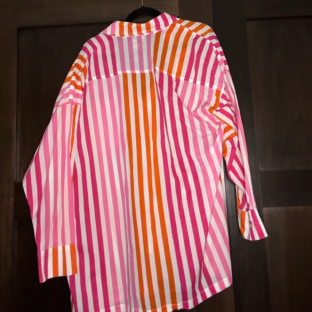 Beach Riot Alexa Sunset Stripes Button Front - Picture 3 of 3